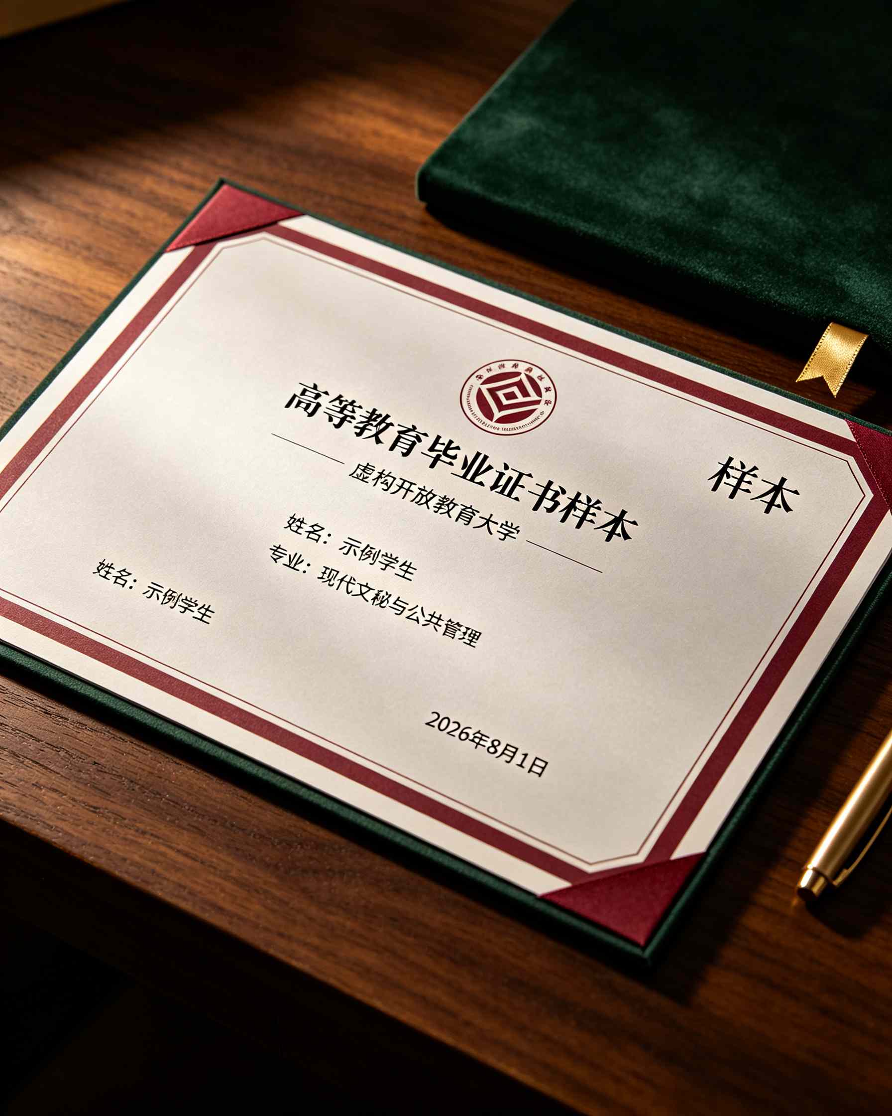 离婚证成品外观展示